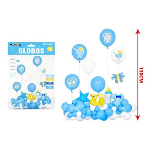 SET GLOBO BABY SHOWER por mayor Cotillon por mayor