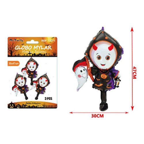 SET GLOBO MYLAR HALLOWEEN por mayor Halloween por mayor