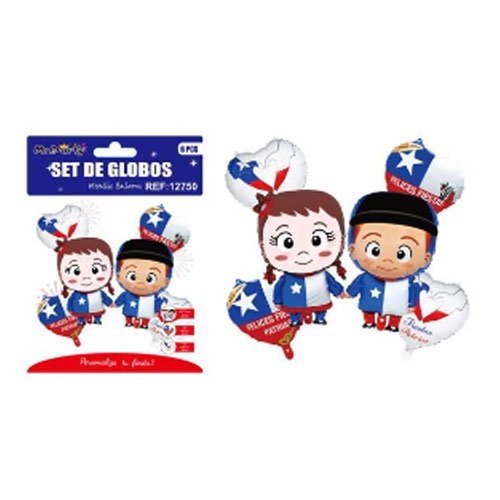 SET GLOBO NIÑ-NIÑA por mayor - Fiestas-Patrias por mayor