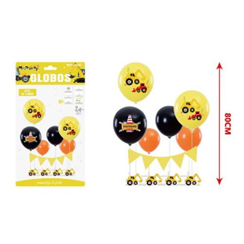 SET GLOBOS A8 CONSTRUCCION por mayor Cotillon por mayor