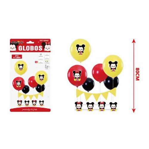 SET GLOBOS A8 MINNEY-MICKEY por mayor Cotillon por mayor