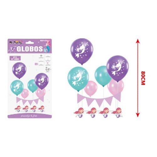 SET GLOBOS A8 SIRENA por mayor Cotillon por mayor