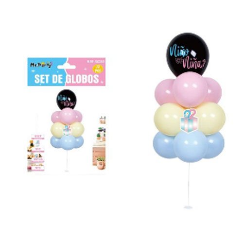 SET GLOBOS BABY SHOWER por mayor Cotillon por mayor