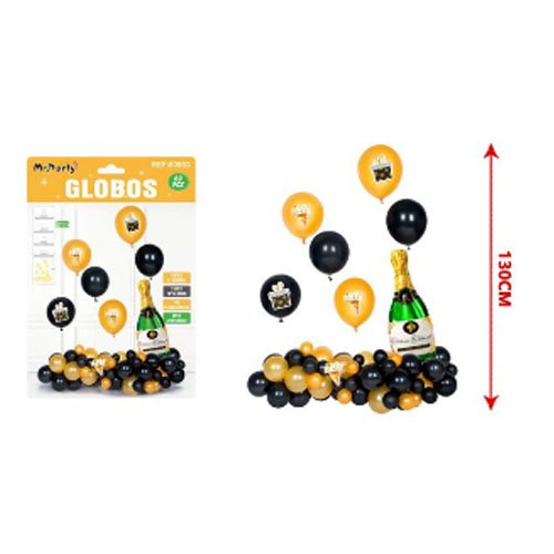 SET GLOBOS CHAMPAM por mayor Cotillon por mayor