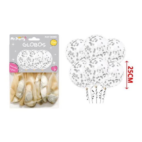 SET GLOBOS CONFETI por mayor Cotillon por mayor