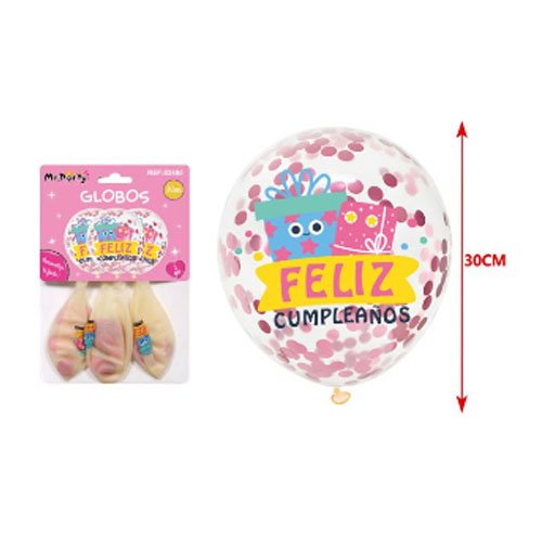 SET GLOBOS CONFETI por mayor Cotillon por mayor