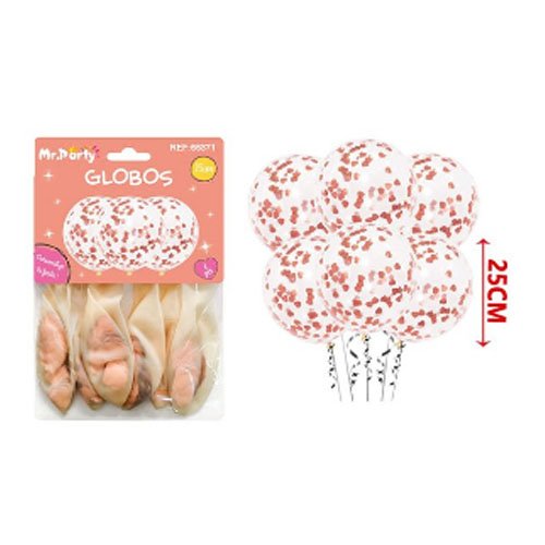 SET GLOBOS CONFETI por mayor Cotillon por mayor