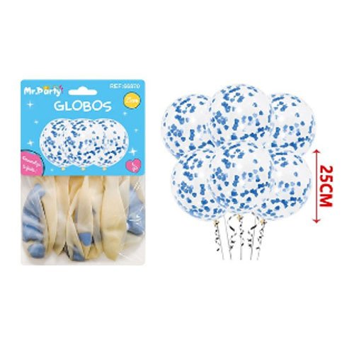 SET GLOBOS CONFETI por mayor Cotillon por mayor