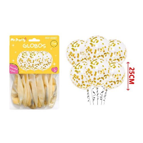 SET GLOBOS CONFETI por mayor Cotillon por mayor