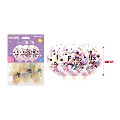 SET GLOBOS CONFETI por mayor Cotillon por mayor