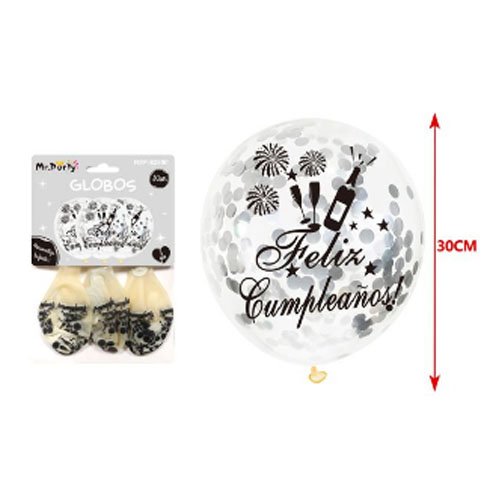 SET GLOBOS CONFETI por mayor Cotillon por mayor