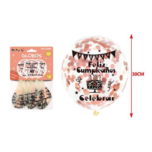 SET GLOBOS CONFETI por mayor Cotillon por mayor