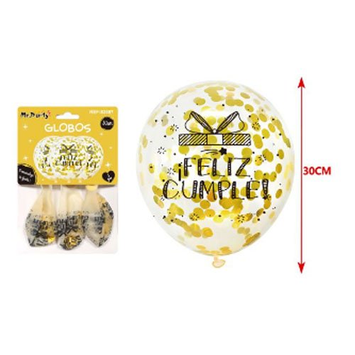 SET GLOBOS CONFETI por mayor Cotillon por mayor