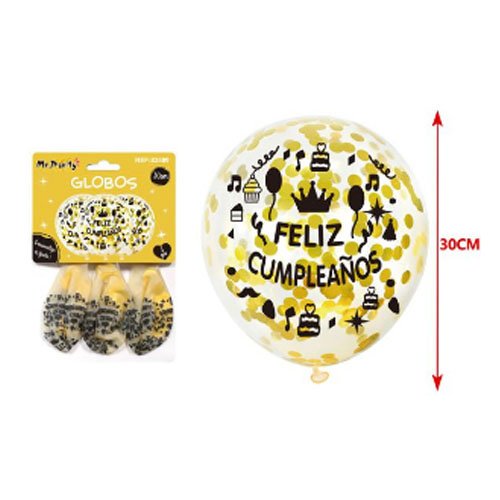 SET GLOBOS CONFETI por mayor Cotillon por mayor