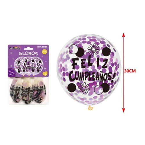 SET GLOBOS CONFETI por mayor Cotillon por mayor