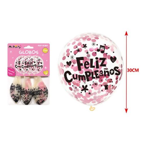 SET GLOBOS CONFETI por mayor Cotillon por mayor