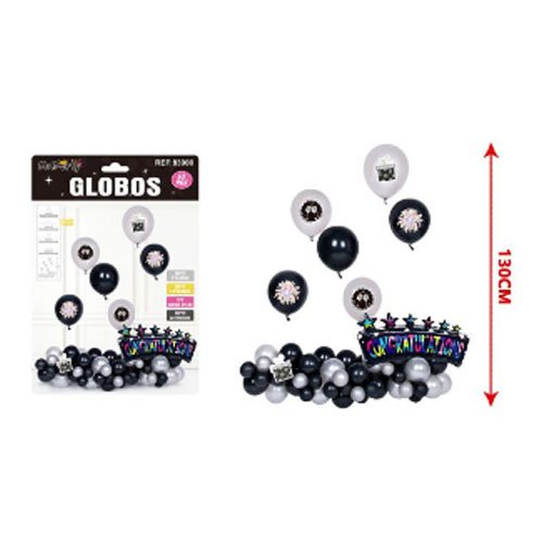 SET GLOBOS CONGRATULATIONS por mayor Cotillon por mayor