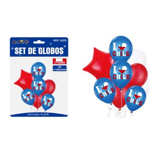 SET GLOBOS DIA NACIONAL por mayor - Fiestas-Patrias por mayor