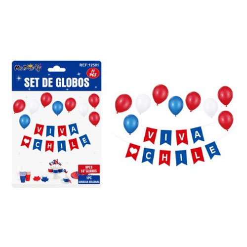 SET GLOBOS DIA NACIONAL por mayor - Fiestas-Patrias por mayor