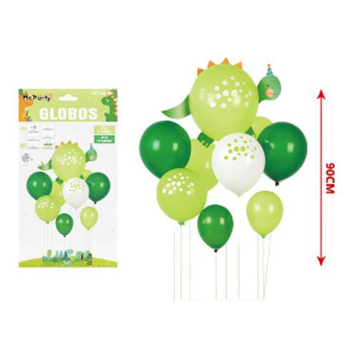 SET GLOBOS DINOSAURIO por mayor Cotillon por mayor