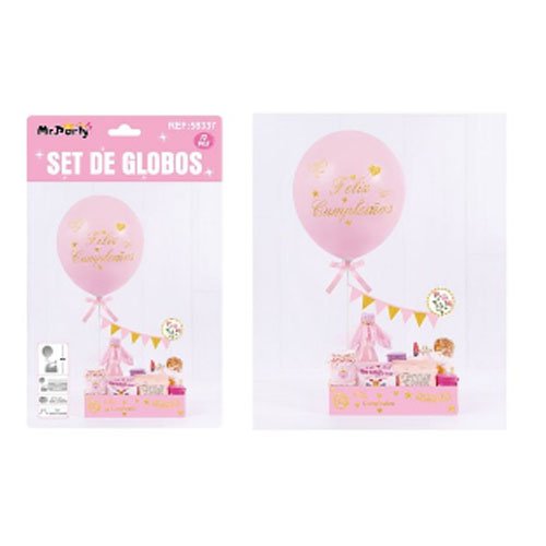 SET GLOBOS FELIZ CUMPLEAÑOS por mayor - Cotillon por mayor