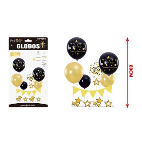 SET GLOBOS FELIZ CUMPLEAÑOS por mayor Cotillon por mayor