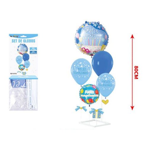 SET GLOBOS FELIZ CUMPLEAÑOS por mayor Cotillon por mayor