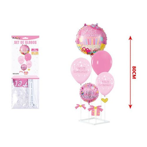 SET GLOBOS FELIZ CUMPLEAÑOS por mayor Cotillon por mayor