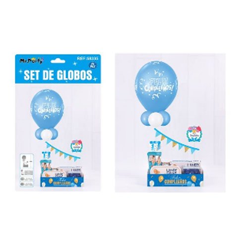 SET GLOBOS FELIZ CUMPLEAÑOS por mayor - Cotillon por mayor