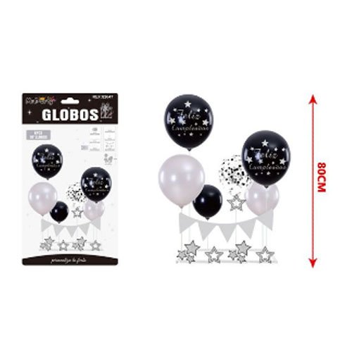 SET GLOBOS FELIZ CUMPLEAÑOS por mayor Cotillon por mayor