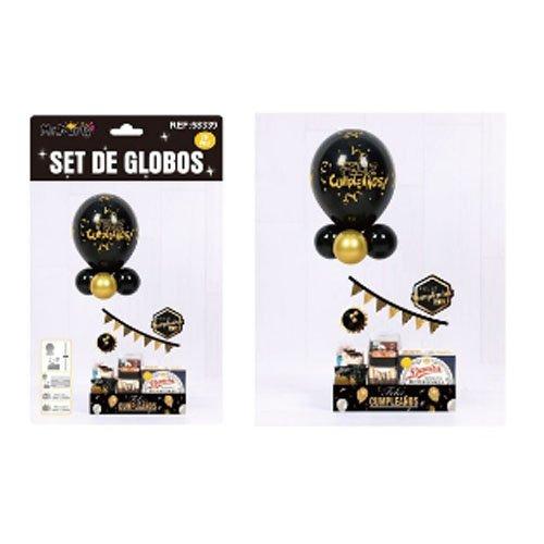 SET GLOBOS FELIZ CUMPLEAÑOS por mayor - Cotillon por mayor