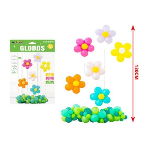 SET GLOBO FLORES por mayor Cotillon por mayor