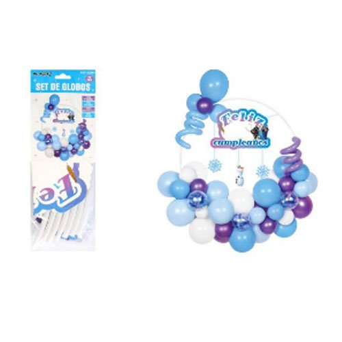 SET GLOBOS FROZEN por mayor Cotillon por mayor