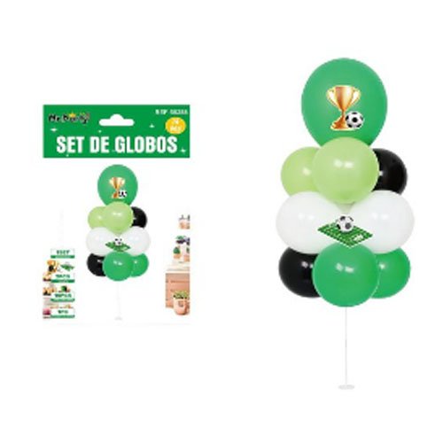 SET GLOBOS FUTBOL por mayor Cotillon por mayor