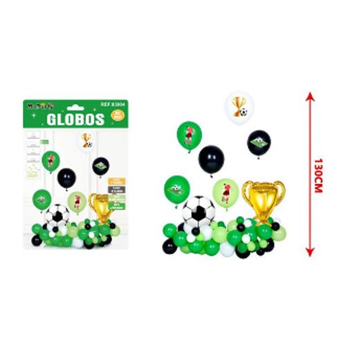 SET GLOBOS FUTBOL por mayor Cotillon por mayor