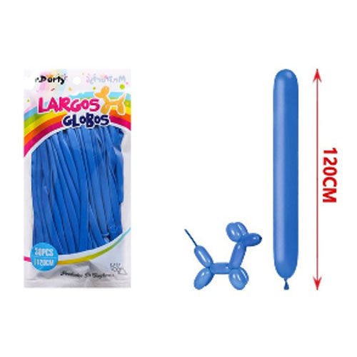 SET GLOBOS LARGOS AZUL OSCURO por mayor Cotillon por mayor