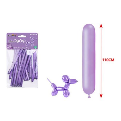 SET GLOBOS LARGOS METALIZADOS por mayor Cotillon por mayor