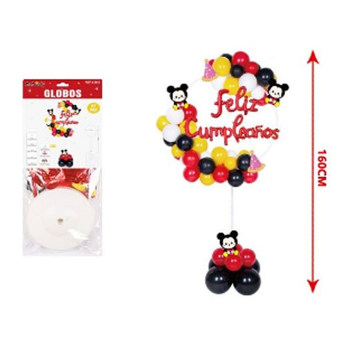 SET GLOBOS MICKEY MOUSE por mayor Cotillon por mayor