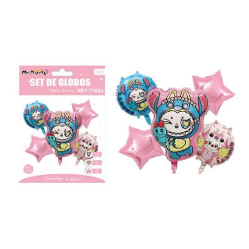 SET GLOBOS PERSONAJE por mayor Cotillon por mayor