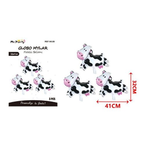 SET GLOBOS MYLAR VACAS por mayor - Cotillon por mayor