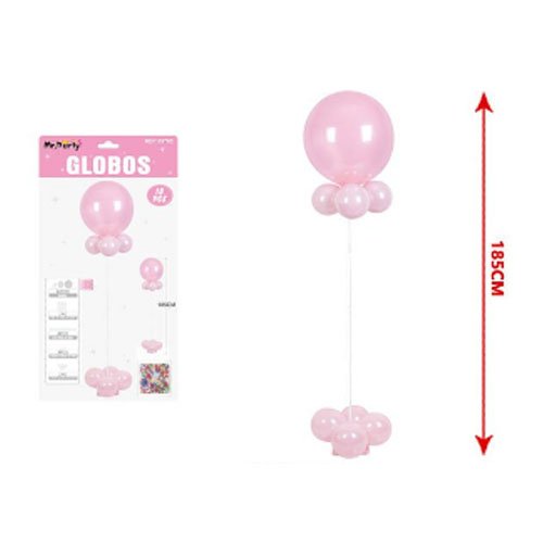 SET GLOBOS ROSA por mayor Cotillon por mayor