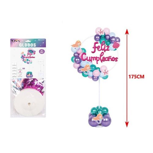 SET GLOBOS SIRENA por mayor Cotillon por mayor