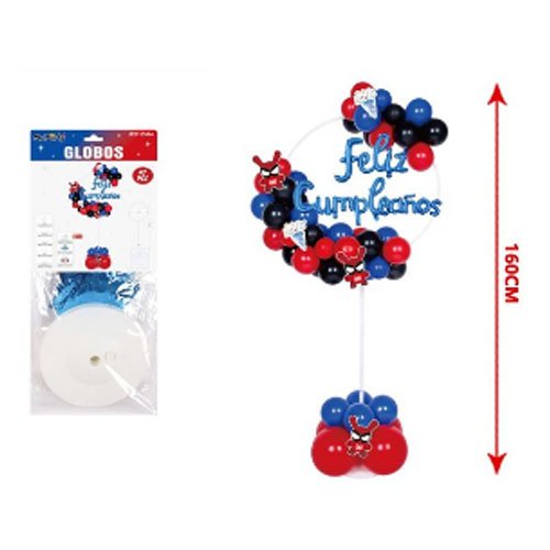 SET GLOBOS SPIDER MAN por mayor Cotillon por mayor
