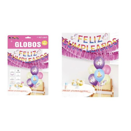 SET GLOBOS UNICORNIO por mayor Cotillon por mayor