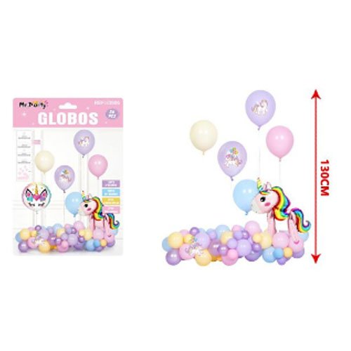 SET GLOBOS UNICORNIO por mayor Cotillon por mayor