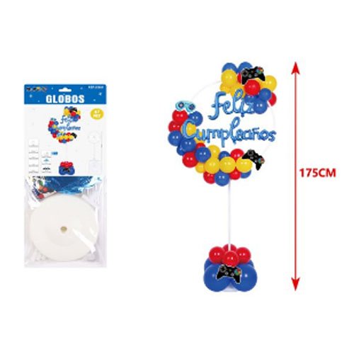 SET GLOBOS VIDEO JUEGO por mayor Cotillon por mayor