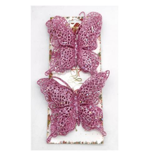 SET MARIPOSAS NAVIDEÑAS GLITTER por mayor Navidad por mayor