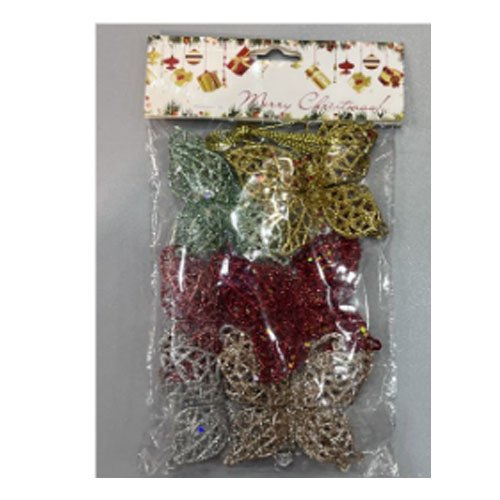 SET MARIPOSAS NAVIDEÑAS GLITTER por mayor Navidad por mayor
