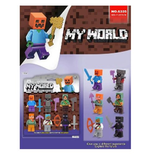 SET MI MUNDO MINECRAFT por mayor - Jugueteria por mayor