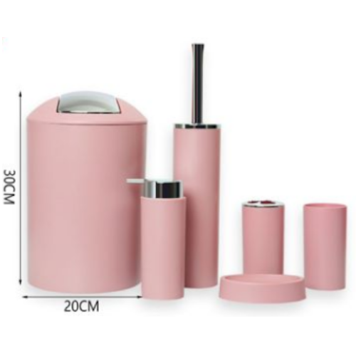 SET PARA BAÑO DE COLOR ROSA CLARO por mayor Hogar por mayor